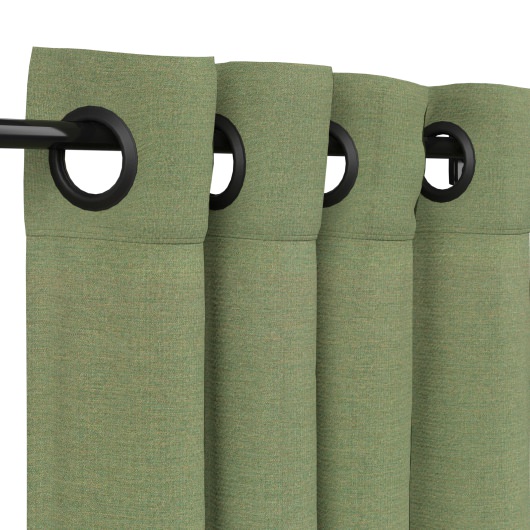 Sunbrella Canvas Fern Outdoor Curtain with Grommets