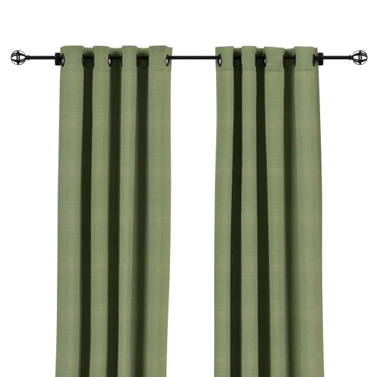 Sunbrella Canvas Fern Outdoor Curtain with Grommets