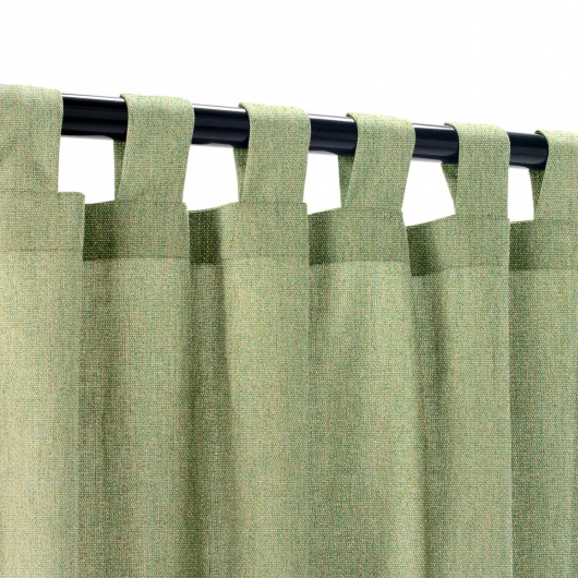 Sunbrella Canvas Fern Outdoor Curtain with Grommets