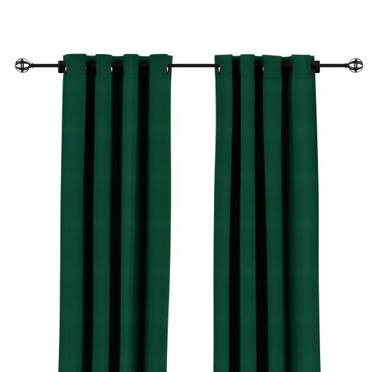 Sunbrella Canvas Forest Green Outdoor Curtain with Grommets