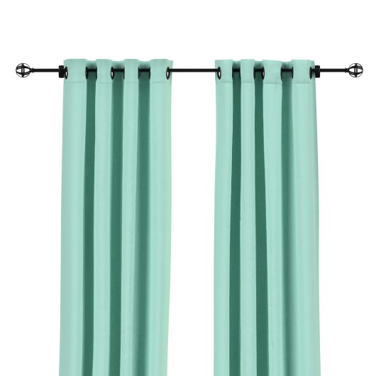 Sunbrella Canvas Glacier Outdoor Curtain with Grommets