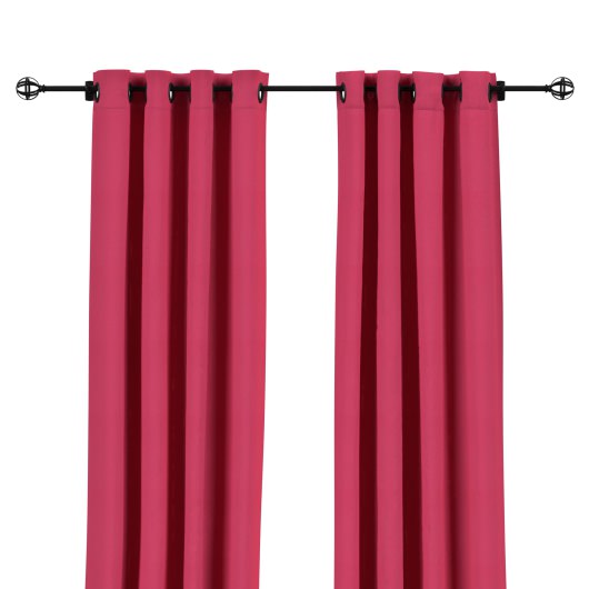 Sunbrella Canvas Hot Pink Outdoor Curtain with Grommets