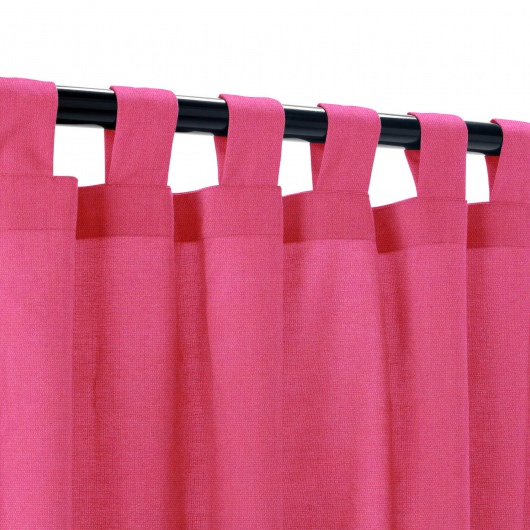 Sunbrella Canvas Hot Pink Outdoor Curtain with Grommets