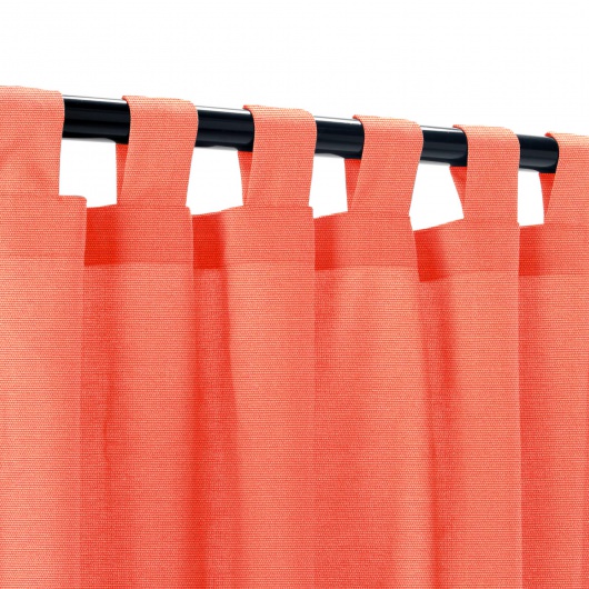 Sunbrella Canvas Melon Outdoor Curtain with Grommets