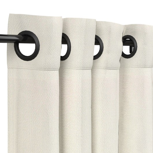 Sunbrella Canvas Natural Outdoor Curtain with Grommets