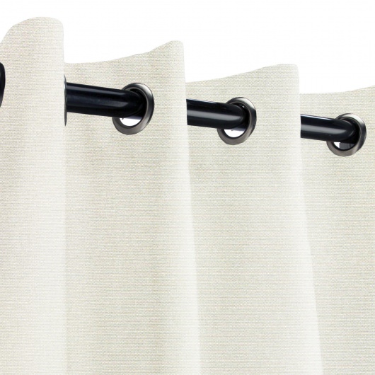 Sunbrella Canvas Natural Outdoor Curtain with Grommets