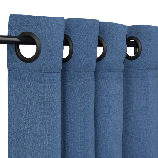 Sunbrella Canvas Regatta Outdoor Curtain with Grommets