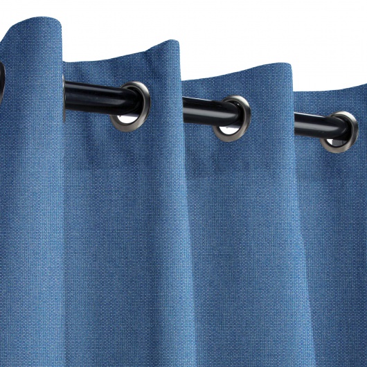 Sunbrella Canvas Regatta Outdoor Curtain with Grommets