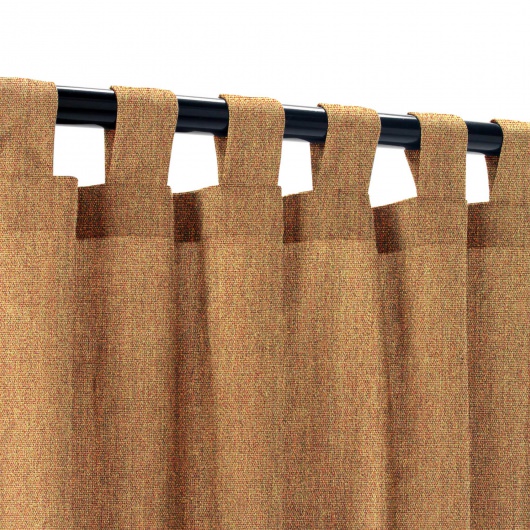 Sunbrella Canvas Teak Outdoor Curtain with Grommets