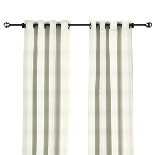 Sunbrella Canvas White Outdoor Curtains with Grommets