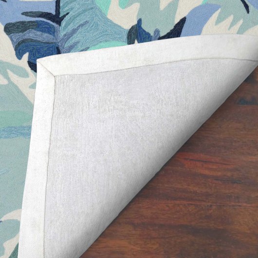 Capri Palm Leaf Indoor/Outdoor Rug - Blue