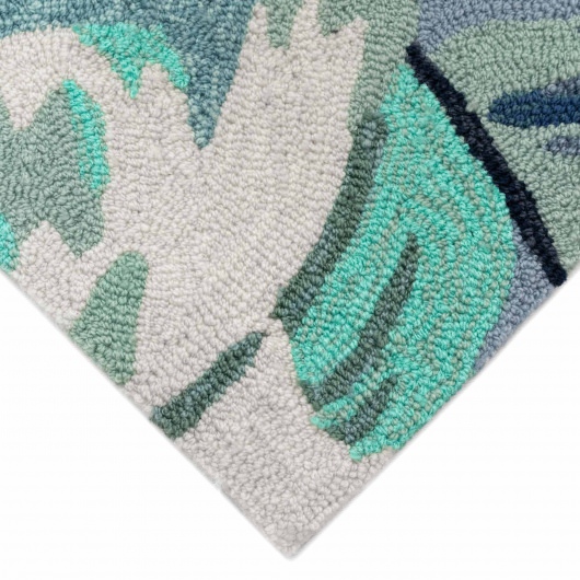 Capri Palm Leaf Indoor/Outdoor Rug - Blue