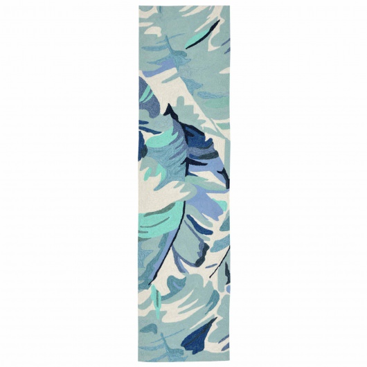 Capri Palm Leaf Indoor/Outdoor Rug - Blue