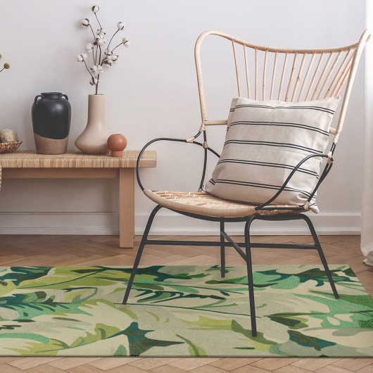 Capri Palm Leaf Indoor/Outdoor Rug - Green