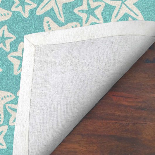 Capri Starfish Indoor/Outdoor Rug - Aqua