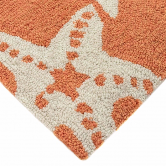 Capri Starfish Indoor/Outdoor Rug - Coral
