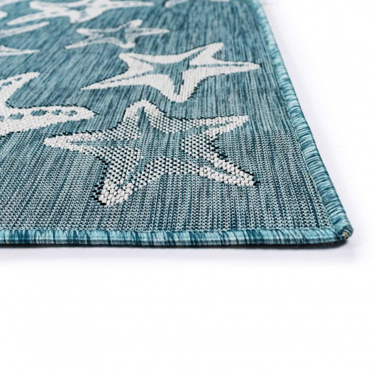 Carmel Starfish Indoor/Outdoor Rug Aqua