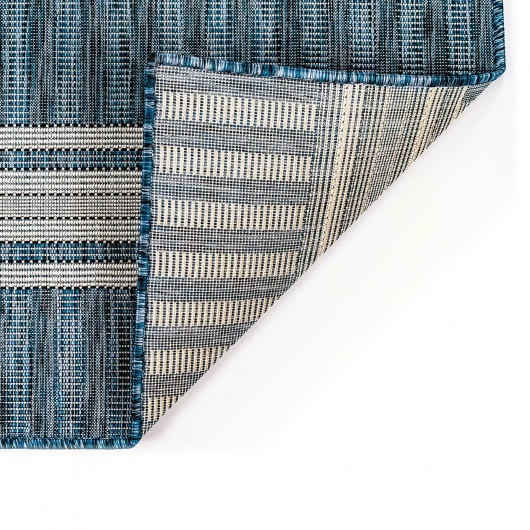 Carmel Stripe Navy Indoor/Outdoor Rug