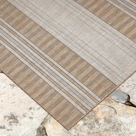 Carmel Stripe Sand Indoor/Outdoor Rug