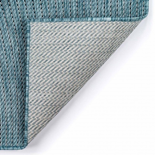 Carmel Texture Stripe Indoor/Outdoor Rug - Aqua