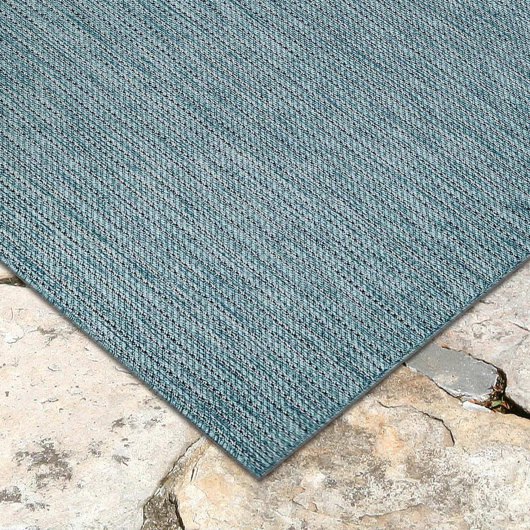 Carmel Texture Stripe Indoor/Outdoor Rug - Aqua