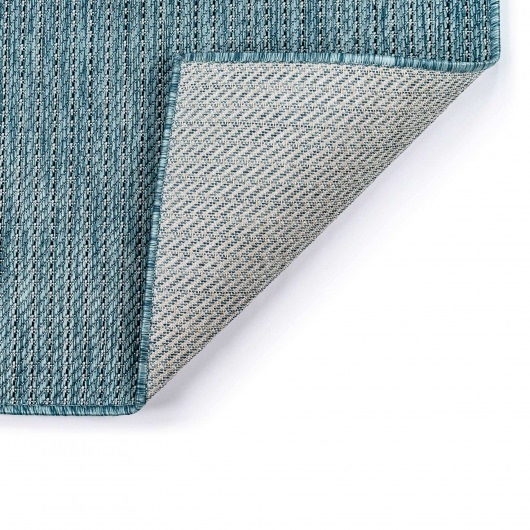 Carmel Texture Stripe Indoor/Outdoor Rug - Aqua