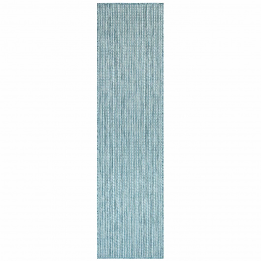 Carmel Texture Stripe Indoor/Outdoor Rug - Aqua