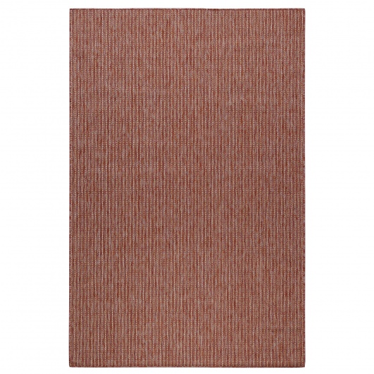 Carmel Texture Stripe Red Indoor/Outdoor Rug