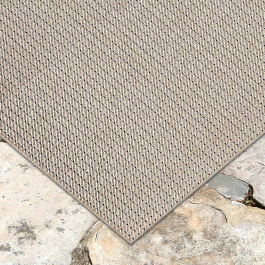 Carmel Texture Stripe Sand Indoor/Outdoor Rug