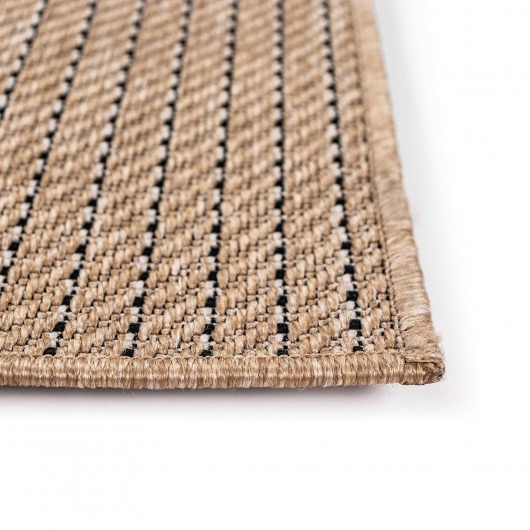 Carmel Texture Stripe Sand Indoor/Outdoor Rug
