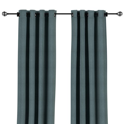 Sunbrella Cast Lagoon Outdoor Curtain with Grommets