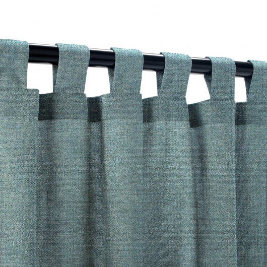Sunbrella Cast Lagoon Outdoor Curtain with Grommets