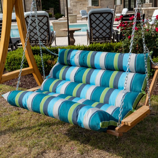 Deluxe Sunbrella Cushion Swing - Expand Calypso