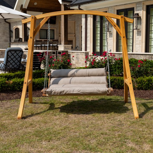 Deluxe Sunbrella Cushion Swing - Cast Ash
