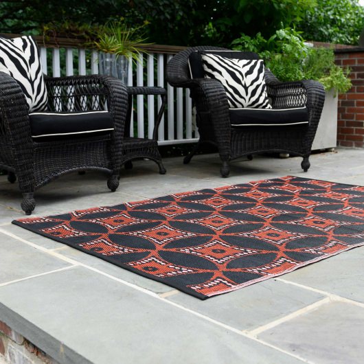 Chittagong Black Outdoor Rug Fab Habitat Outdoor Rugs