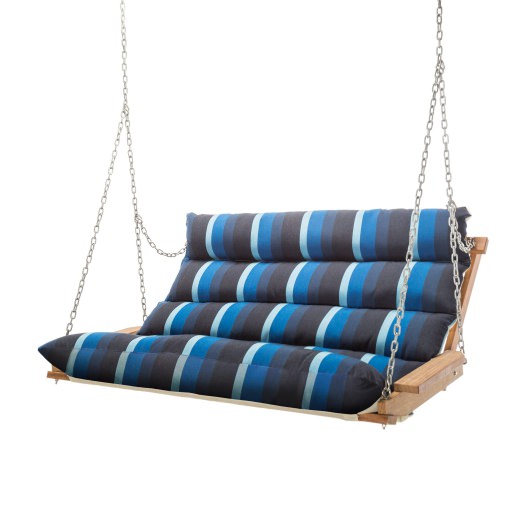Deluxe Sunbrella Cushion Swing - Gateway Indigo