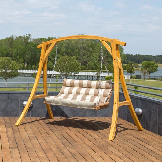 Deluxe Sunbrella Cushion Swing - Regency Sand