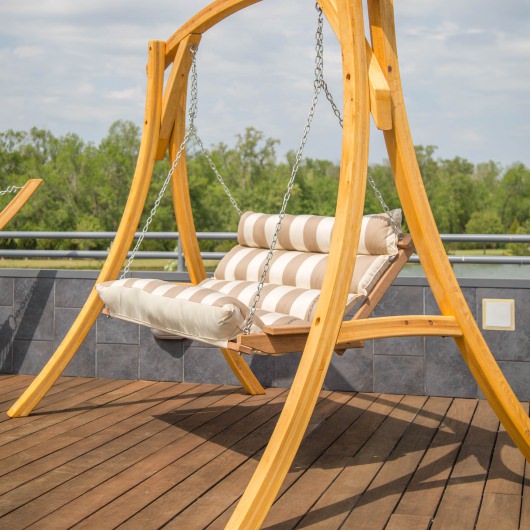 Deluxe Sunbrella Cushion Swing - Regency Sand