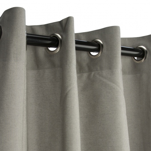 Sunbrella Spectrum Dove Outdoor Curtain with Grommets
