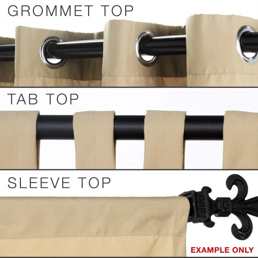Medallion Gold Extra Wide Outdoor Curtain