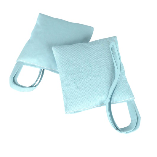 Sunbrella Canvas Mineral Blue Outdoor Curtain with Grommets