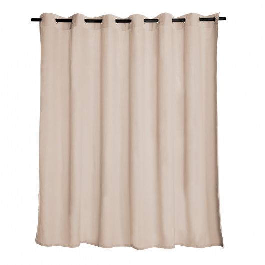 Basilica Beige Extra Wide Outdoor Curtain