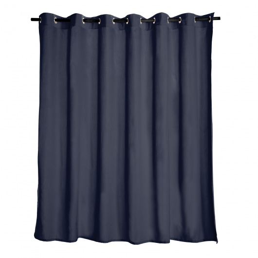 Mediterranean Blue Extra Wide Outdoor Curtain