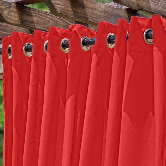Rosso Extra Wide Outdoor Curtain