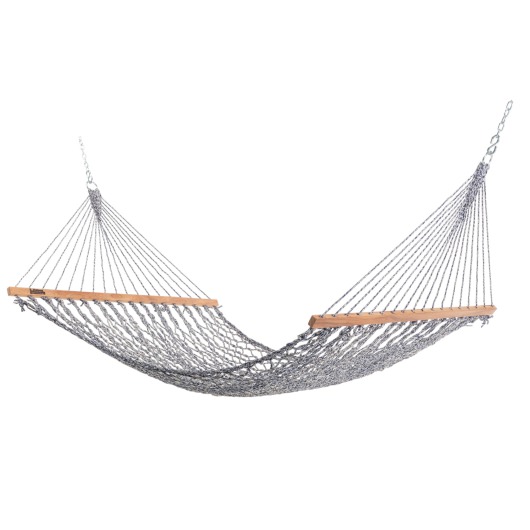 DURACORD® Small Rope Hammock - Navy Oatmeal Heirloom Tweed