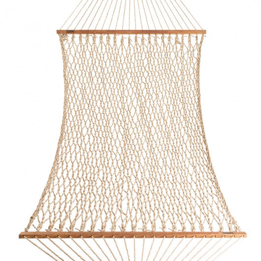 DURACORD® Large Rope Hammock - Antique Brown Oatmeal Heirloom Tweed