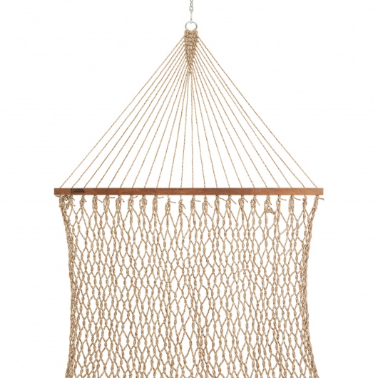 DURACORD® Large Rope Hammock - Antique Brown Oatmeal Heirloom Tweed