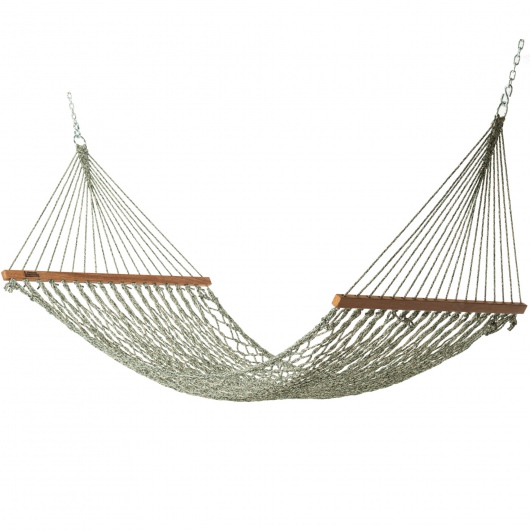 DURACORD® Large Rope Hammock - Green Oatmeal Heirloom Tweed