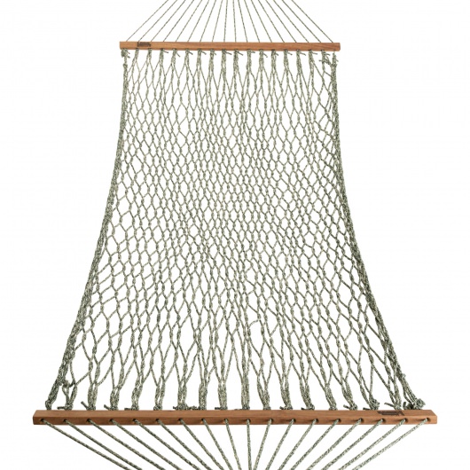 DURACORD® Large Rope Hammock - Green Oatmeal Heirloom Tweed