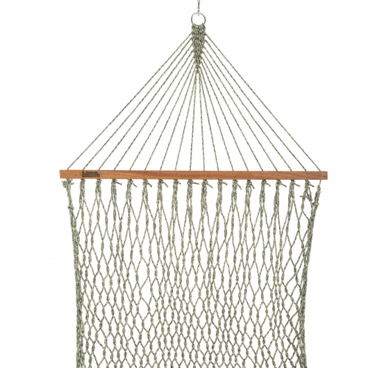 DURACORD® Large Rope Hammock - Green Oatmeal Heirloom Tweed